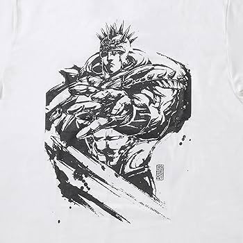 Amazon | [AOZORAGEAR] 北斗の拳×御歌頭 墨絵Tシャツ